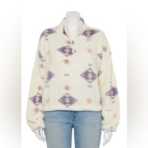 Juniors' Plus Size SO® Quarter-Zip Cropped Sherpa Pullover
SO XL